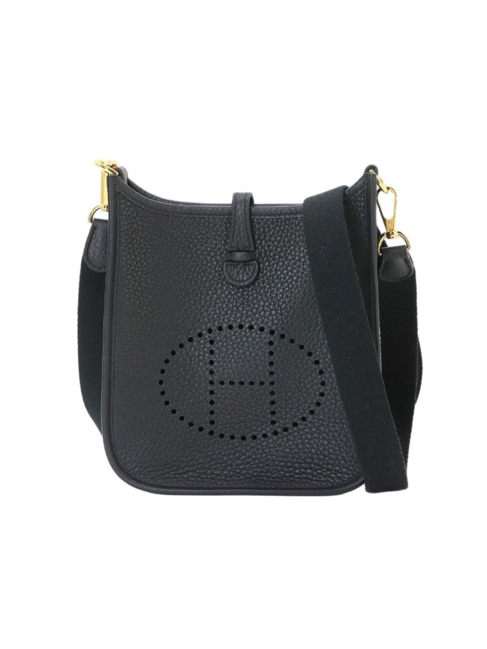 Hermes Evelyne Amazon TPM Shoulder Bag Taurillon Clemence Black